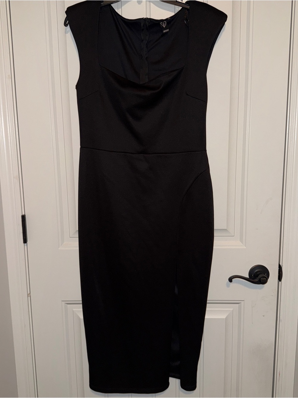 Windsor Black Midi Sheath Dress